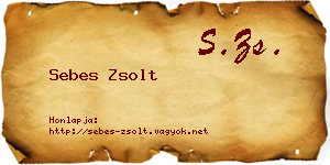 Sebes Zsolt névjegykártya